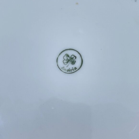 antique austrian hand painted stag porcelain cabinet display plate circa 1900 - Picture 6 of 6